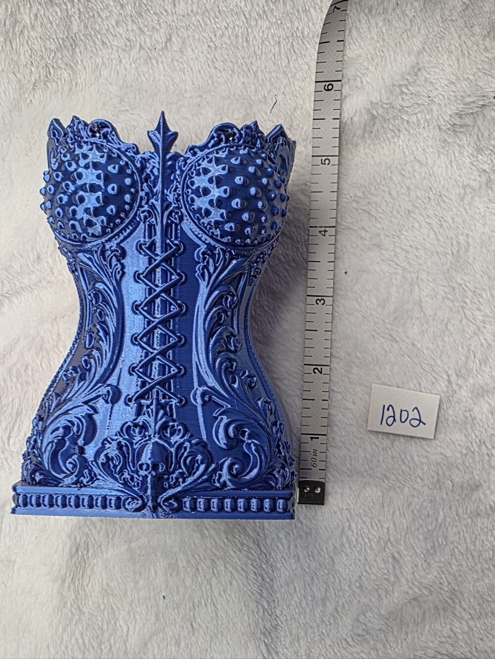 Decorative Gothic Corset Makeup Beush Pencil Holder - Picture 5 of 8